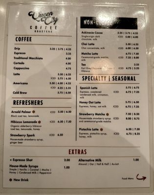 Menu photo 1 Queen City Coffee Roasters-Clifton Clifton, NJ Menu photo 1 Queen City Coffee Roasters-Clifton Clifton, NJ