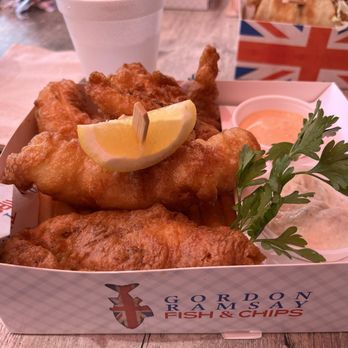 Gordon Ramsay Fish & Chips - Gordon Ramsey combo (shrimp,fish, chicken and fries) delicious in a thin crispy batter . Gordon tartar- and sriracha sauce. - Fish & Chips Near Me - Orlando, Florida Gordon Ramsay Fish & Chips - Gordon Ramsey combo (shrimp,fish, chicken and fries) delicious in a thin crispy batter . Gordon tartar- and sriracha sauce. - Fish & Chips Near Me - Orlando, Florida