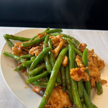 Panda House Restaurant - Ginger Chicken with String Beans - Chinese Near Me - Lenox, Massachusetts
