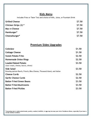 Menu photo 2 Pickwick Inn Winona, MN