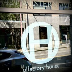 Olfactory House - Olfactory House Seattle front window.