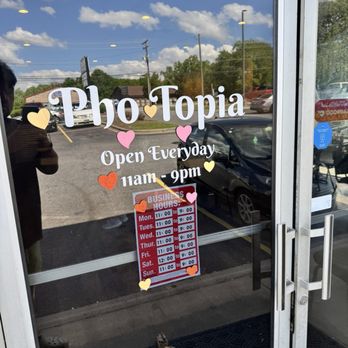 Pho-Topia - Sign and hours - Vietnamese Near Me - Hickory, North Carolina
