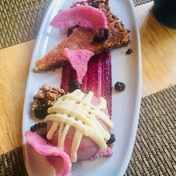 Husk - Oatmeal pie with blackberry ice cream - American Near Me - Charleston, South Carolina