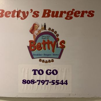Betty’s Burgers - To Go telephone number - Burgers Near Me - Honolulu, Hawaii Betty’s Burgers - To Go telephone number - Burgers Near Me - Honolulu, Hawaii