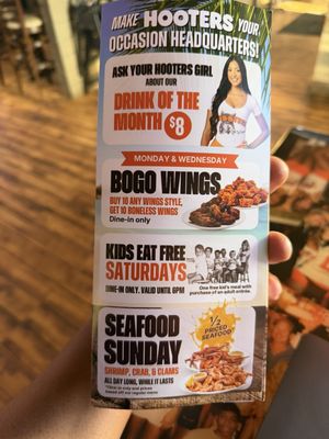 Menu photo 1 Hooters St. Louis, MO Menu photo 1 Hooters St. Louis, MO