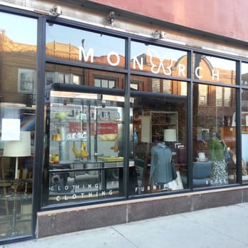 Monarch Thrift Shop - Front window of Monarch - Thrift Stores Near Me - Chicago, Illinois