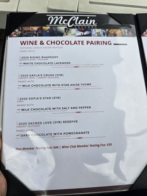 Menu photo 1 McClain Cellars Solvang, CA