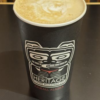 Heritage Coffee - 20 ounce latte - Coffee & Tea Near Me - Juneau, Alaska