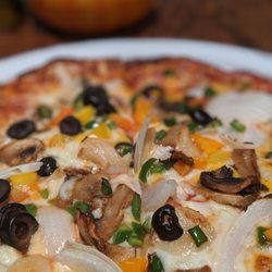 Veggie delight pizza