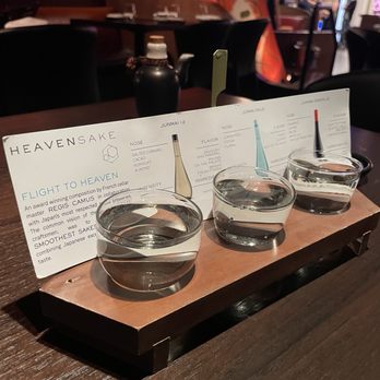 Sushisamba - Sake flight - Asian Fusion Near Me - Las Vegas, Nevada Sushisamba - Sake flight - Asian Fusion Near Me - Las Vegas, Nevada