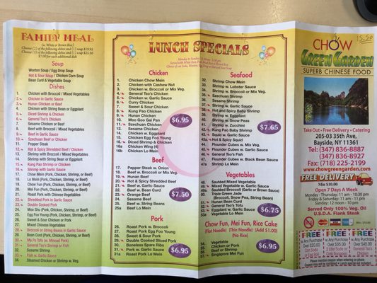 Menu photo 2 Chow Chinese Take Out Bayside, NY