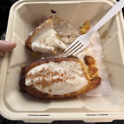 Ana’s Pupuseria - Plantain with sweet cream
