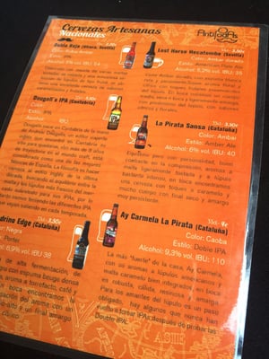 Menu photo 5 Antípodas Seville, SE