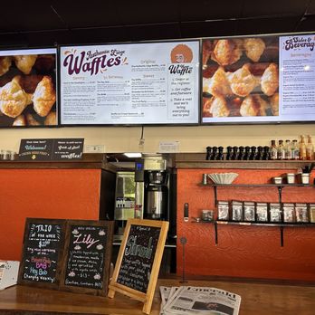 Off The Waffle - Inside front counter and menu - Breakfast & Brunch Near Me - Eugene, Oregon