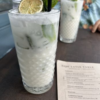 Enye Latin Table - Coconut  mojitos - Latin American Near Me - Clayton, California
