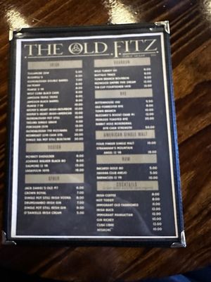 Menu photo 1 The Old Fitz Marion, IN Menu photo 1 The Old Fitz Marion, IN