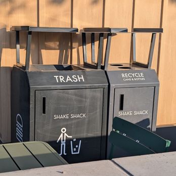 Shake Shack Downey - Trash and recycle bins - Burgers Near Me - Downey, California Shake Shack Downey - Trash and recycle bins - Burgers Near Me - Downey, California