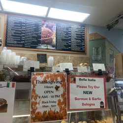 Bella Italia Pork Store & Catering - Sandwich menu