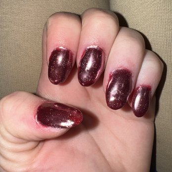 Lavender Nails and Spa - Red all on my fingers. No cuticle, the dip is cover not only my finger nail but also my skin. - Day Spas Near Me - North Easton, Massachusetts Lavender Nails and Spa - Red all on my fingers. No cuticle, the dip is cover not only my finger nail but also my skin. - Day Spas Near Me - North Easton, Massachusetts