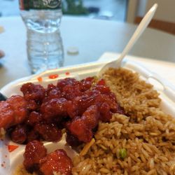 Ruby Thai Kitchen - Honey chicken and fried rice combo