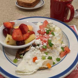 When trying to eat right the B.O.B does a good egg white Omelette.