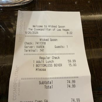 Wicked Spoon - Comp'd buffet meal :) - Buffets Near Me - Las Vegas, Nevada