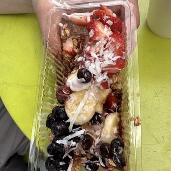 Smoothie Me Please - We dug in and then I decided to take a picture. Açaí bowl. - Sandwiches Near Me - Riviera Beach, Florida
