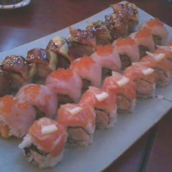 Sushi Time - Dragon Roll, Hello Kitty Roll, Barbie Roll (Top to Bottom, Left to Right) - Japanese Near Me - San Francisco, California Sushi Time - Dragon Roll, Hello Kitty Roll, Barbie Roll (Top to Bottom, Left to Right) - Japanese Near Me - San Francisco, California