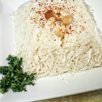 Aleppo's Kitchen - Rice that comes with shakryeh and shish borek - Mediterranean Near Me - Anaheim, California