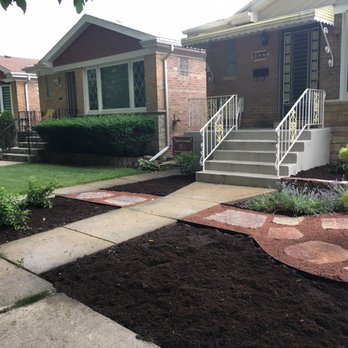 F Gomez Landscaping - We have since filled in the empty space in the foreground - Landscaping Near Me - Chicago, Illinois