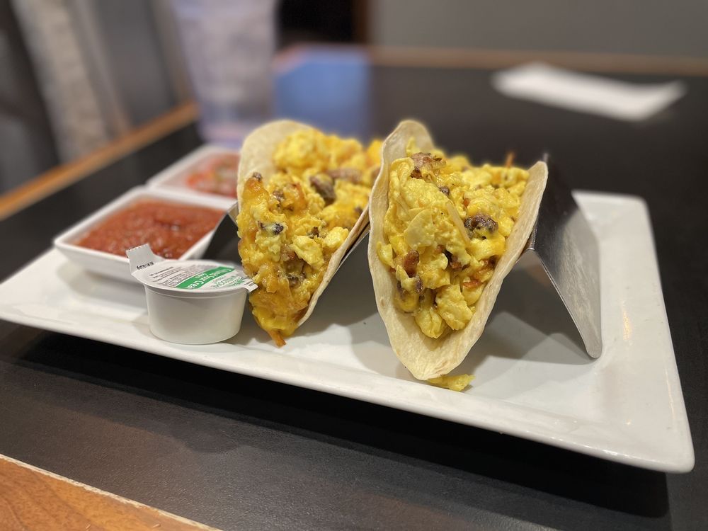 Food from Smokewood American Grill