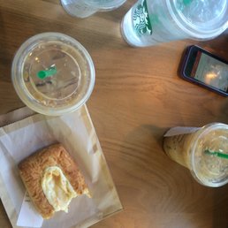 Drinking coffee and enjoying the free wifi Drinking coffee and enjoying the free wifi