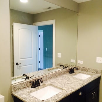 Melrose Glass - Master bath custom mirror with mirror outlet cover - Windows Installation Near Me Melrose Glass - Master bath custom mirror with mirror outlet cover - Windows Installation Near Me