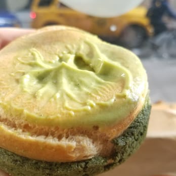 Bibble & Sip - The calm before the storm! Matcha cream puff - Coffee & Tea Near Me - New York, New York