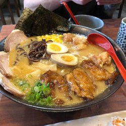 Manmaruya - Godzilla ramen!! $21 ($20 if you can finish it by yourself!)