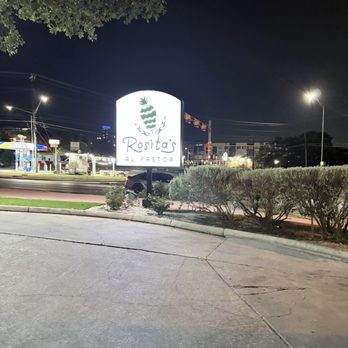 Rosita's al Pastor - Sign from road - Mexican Near Me - Austin, Texas