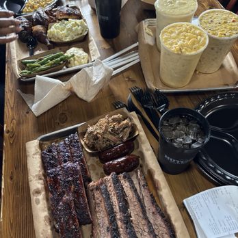 Hutchins BBQ - Party Pack. 3 lbs of the most delicious bbq in TX and 3 large sides. - Barbeque Near Me - Frisco, Texas