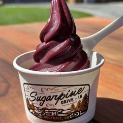 Sugarpine Drive-In - Blueberry ube soft serve offerings