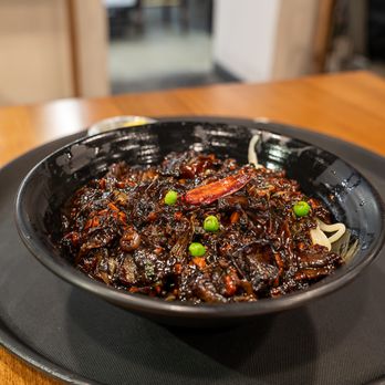 Jeong’s Noodle - Spicy jjajangmyun (#4 on the menu) - Korean Near Me - Little Ferry, New Jersey Jeong’s Noodle - Spicy jjajangmyun (#4 on the menu) - Korean Near Me - Little Ferry, New Jersey
