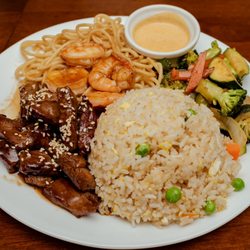 Oishii Hibachi Grill - Hibachi Steak and Shrimp