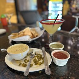 Queso with ground beef Queso with ground beef