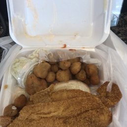 Swai fish fried in Cornmeal to appear to be catfish!!! They literally are CATFISHING WITH CATFISH!!!!
