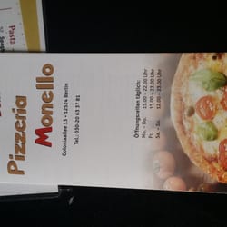 Pizzeria Monello - Speisekarte
