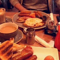 Sylvester's Kitchen - Breakfast of champions...love the little milk jug.