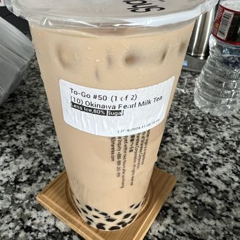 Sharetea - (25) Okinawa Pearl Milk Tea - Bubble Tea Near Me - Beaumont, California Sharetea - (25) Okinawa Pearl Milk Tea - Bubble Tea Near Me - Beaumont, California