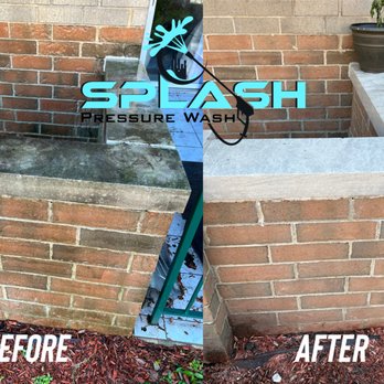 Splash Pressure Wash - Removing heavy mold and mildew build up - Gutter Services Near Me Splash Pressure Wash - Removing heavy mold and mildew build up - Gutter Services Near Me