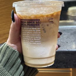 Iced regular latte Iced regular latte
