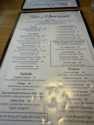 Menu photo 2 The Mariner Mystic, CT