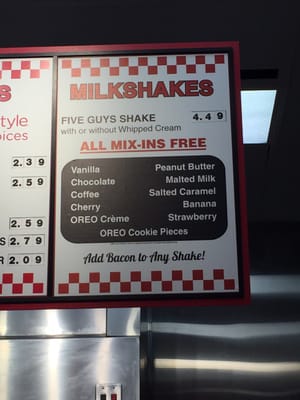 Menu photo 2 Five Guys Leesburg, VA