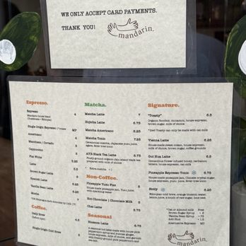 Mandarin Coffee Stand - Menu - Coffee & Tea Near Me - Pasadena, California Mandarin Coffee Stand - Menu - Coffee & Tea Near Me - Pasadena, California
